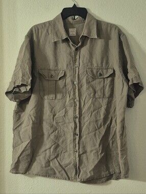Merona Men's Short-Sleeve Button-Down Shirt in Taupe